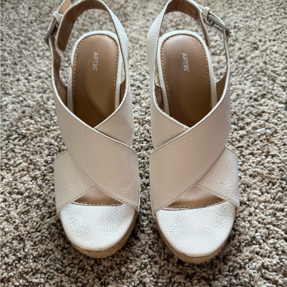 White Women's Slingback Sandals